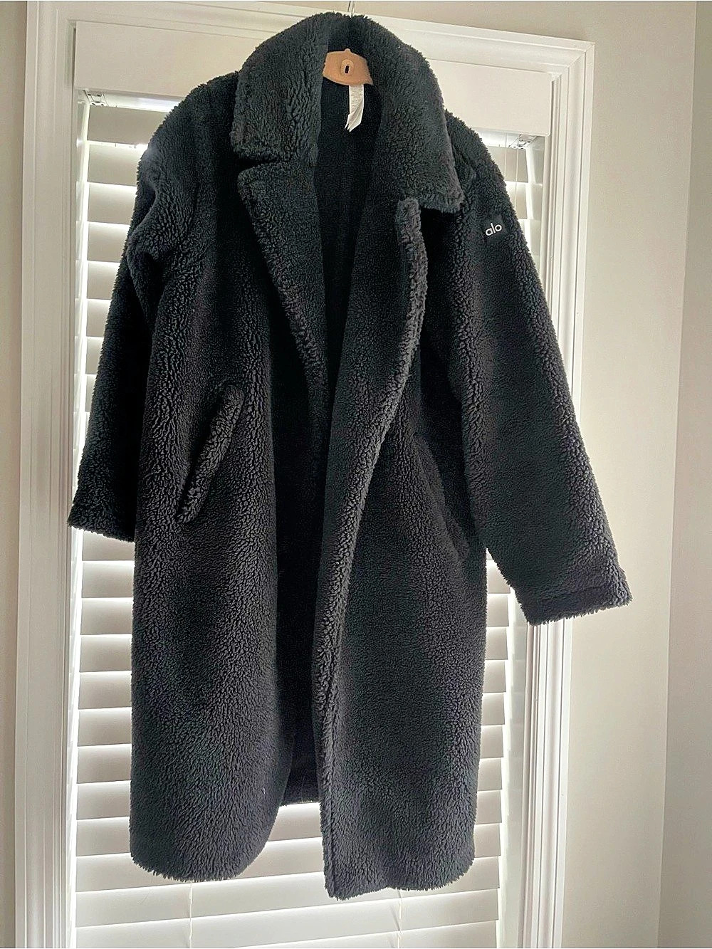 Alo Teddy Coat in Black Size Small Like New